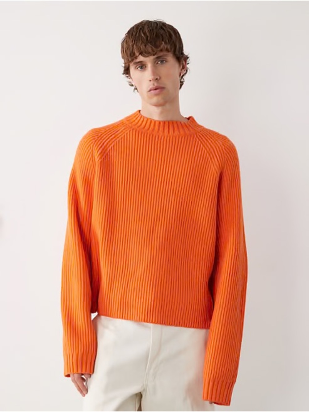 COLLUSION boxy knit sweater in burnt orange | ASOS
